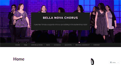 Desktop Screenshot of bellanovachorus.com