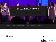 Tablet Screenshot of bellanovachorus.com